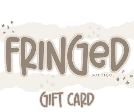 Fringed Gift Card